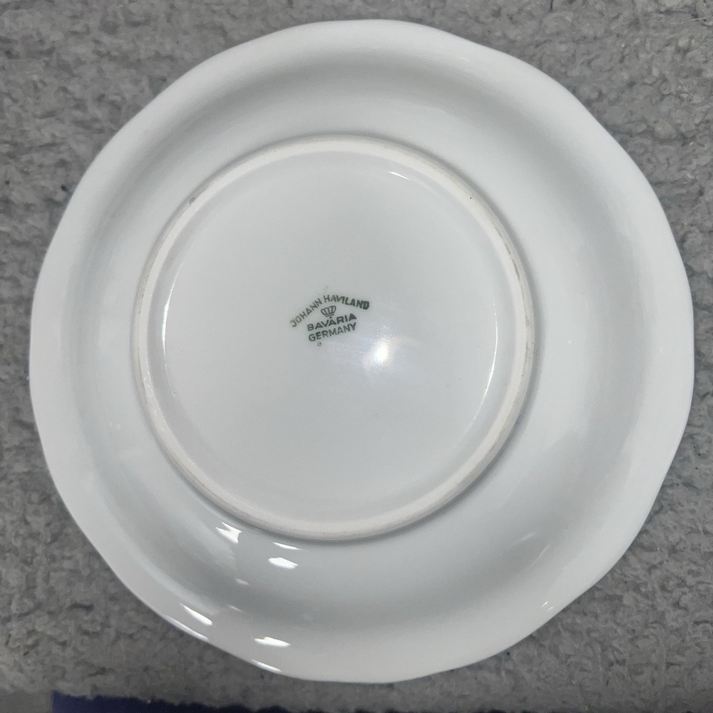 VTG Johann Haviland (4) Cups & Saucers Blue Garland Coffee Tea Bavaria Germany - Picture 4 of 5